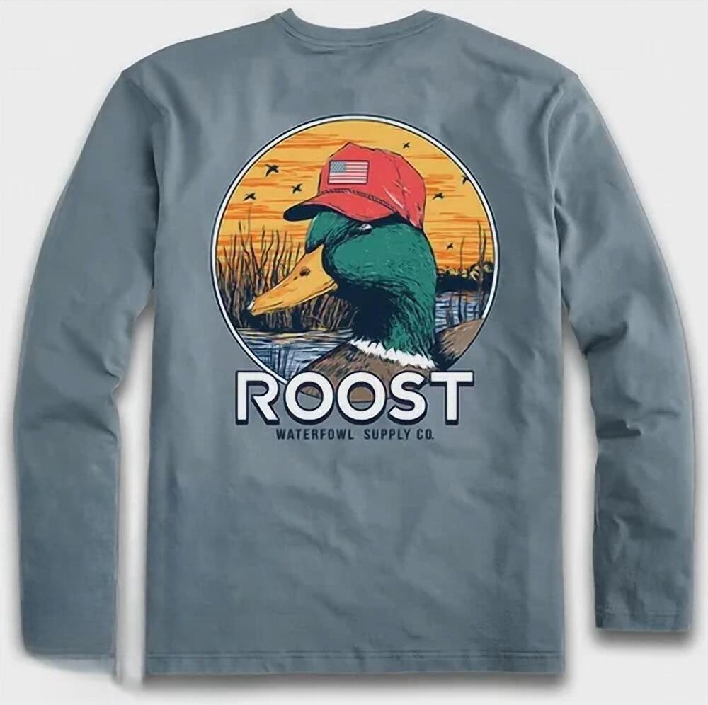 NEW FIELDSTONE boy's roost duck tee in grey
